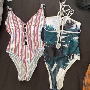 Bundle of two one piece swimsuits. Both pieces